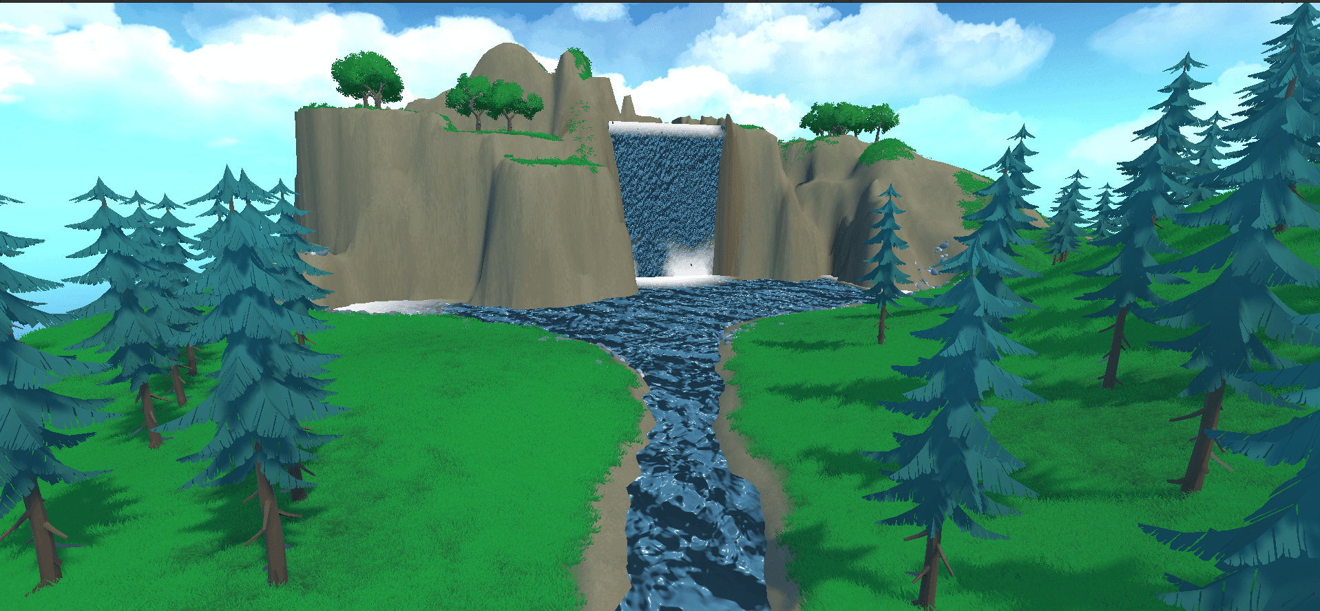 Stylized water shader running in Unity